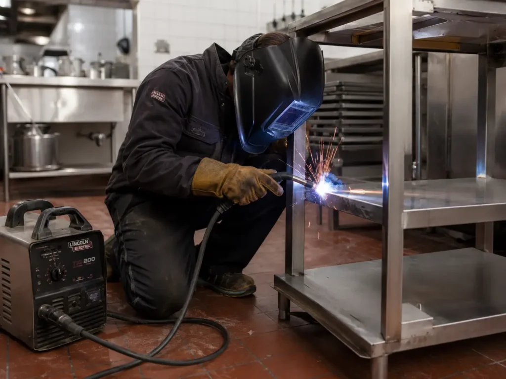 Metal fabrication service for restaurants and facilities
