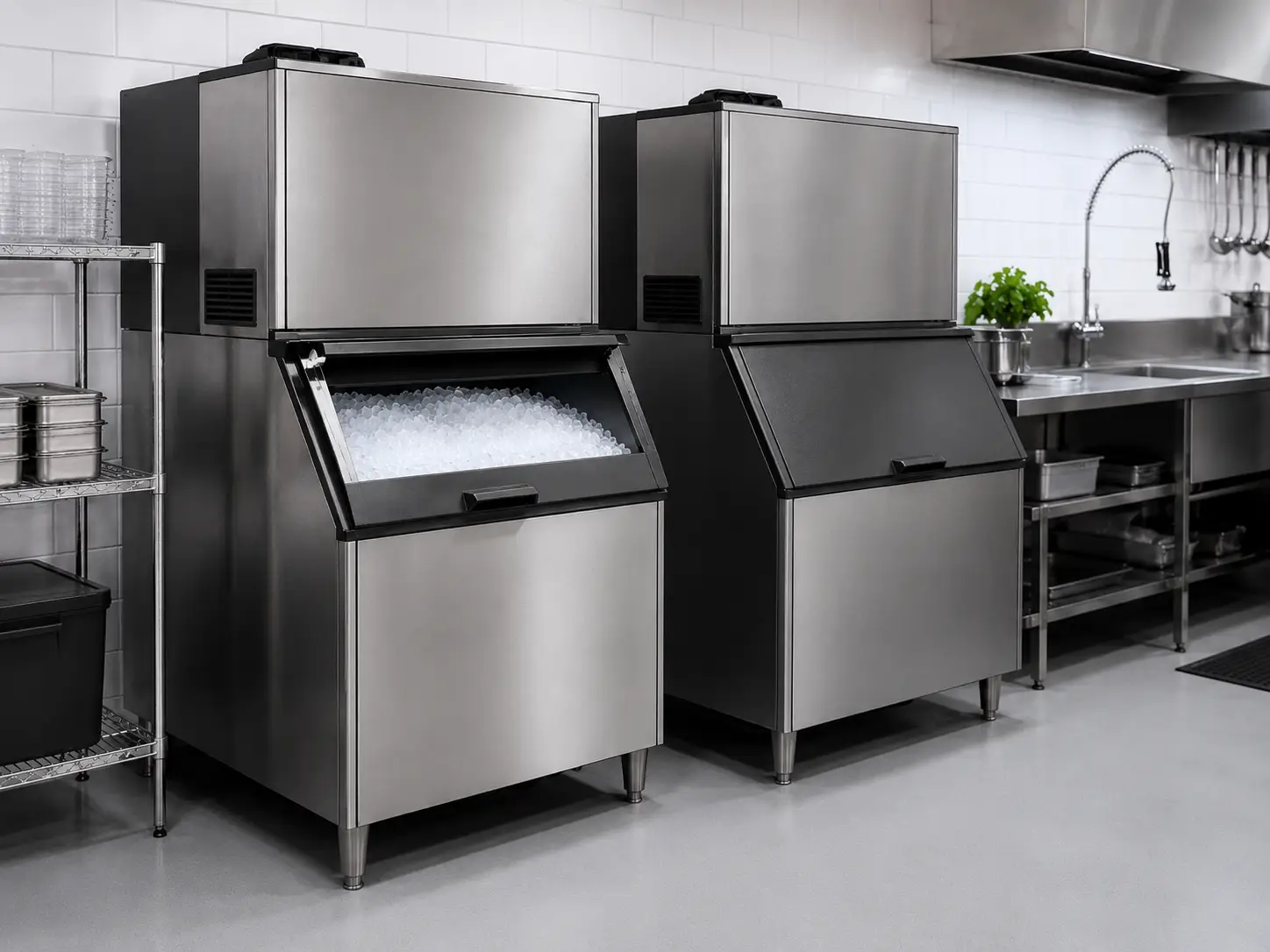 Restaurant ice machine installation and replacement