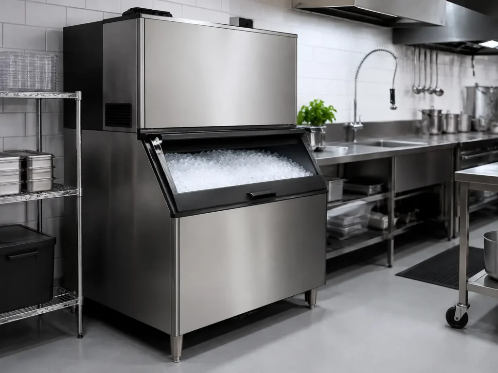 Commercial ice machine repair for restaurant kitchen