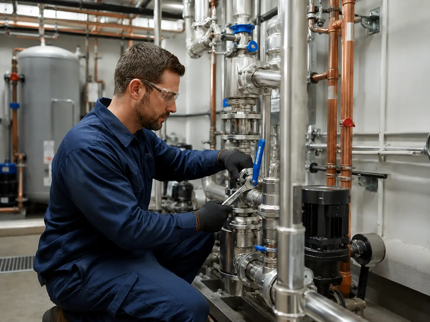 Commercial plumbing and electrical repair service