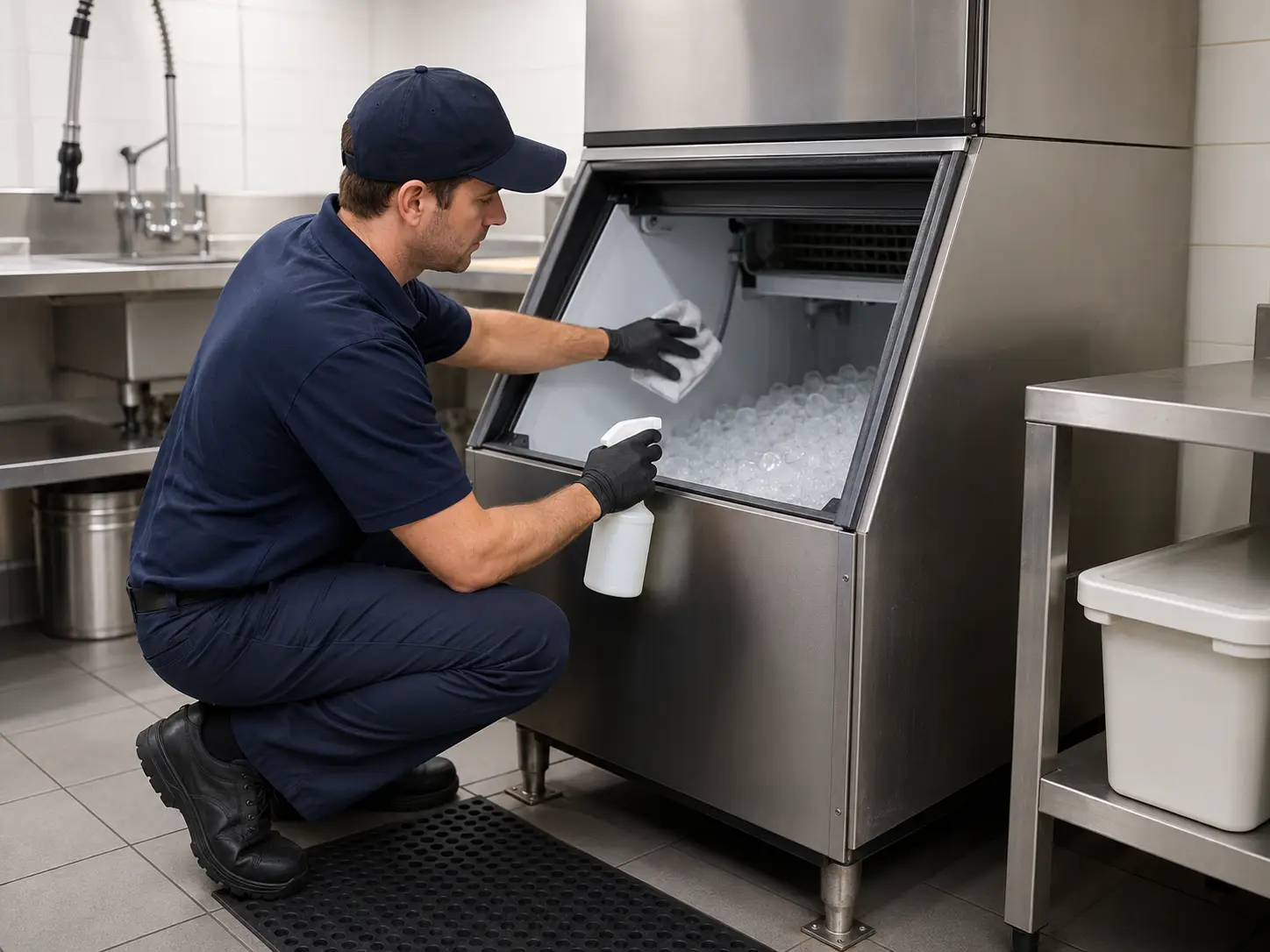 Ice machine cleaning and maintenance service