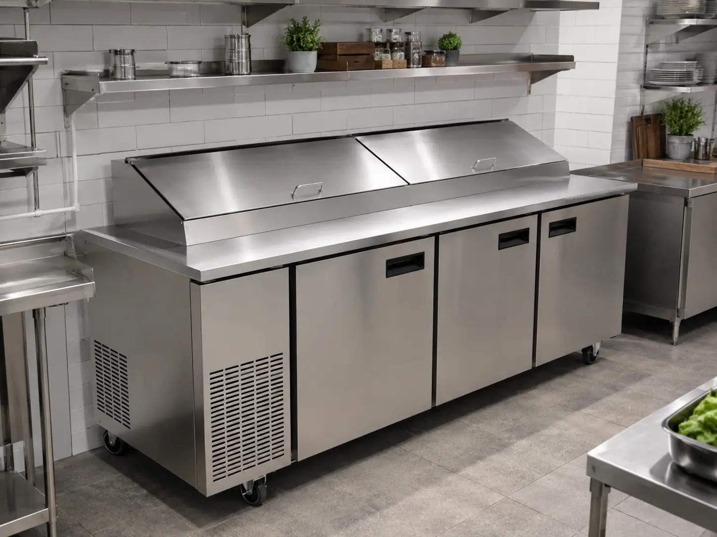 Commercial kitchen reach-in cooler repair and maintenance